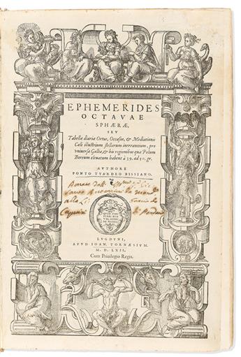 Tyard, Pontus de (c. 1521-1605) Ephemerides Octavae Sphaerae.